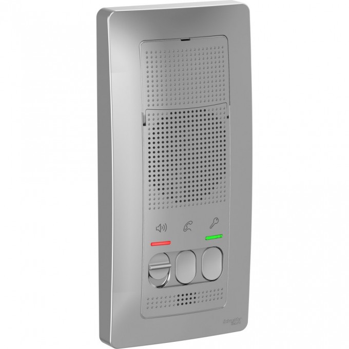 Переговорное устройство (домофон) SCHNEIDER ELECTRIC BLANCA, с настенным монтажом, 4,5В, алюминий BLNDA000013