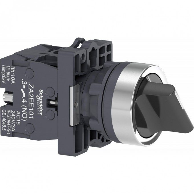 Переключатель в сборе SCHNEIDER ELECTRIC HARMONY EASY XA2, короткая ручка, 3 позиции с фиксацией, 2НО XA2ED33