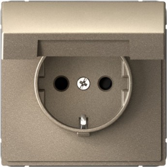 Розетка SCHNEIDER ELECTRIC ARTGALLERY GAL000546 16А IP20 с заземлением, шторки, с крышкой, механизм, шампань