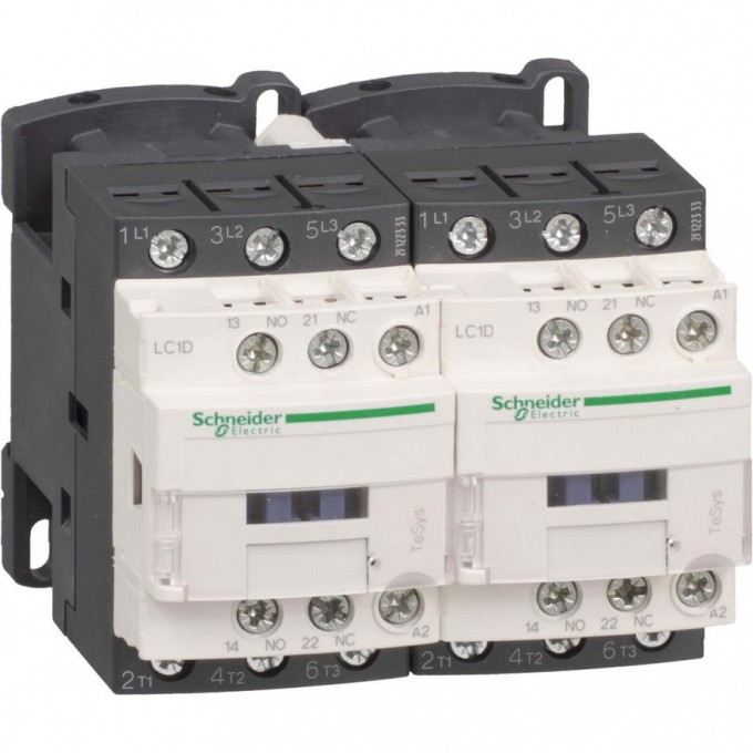 Контактор реверсивный SCHNEIDER ELECTRIC TESYS D 3Р,25 A,НО+НЗ,220V 50/60 ГЦ, винтовой зажим LC2D25M7