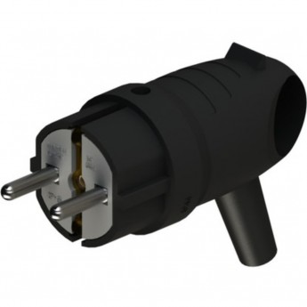 Вилка SCHNEIDER ELECTRIC MST1102BK 2К+З 16А/250В IP44 угловая каучуковая черный